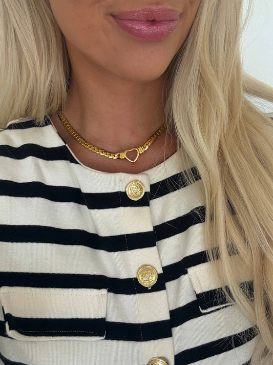 Margaux open heart necklace