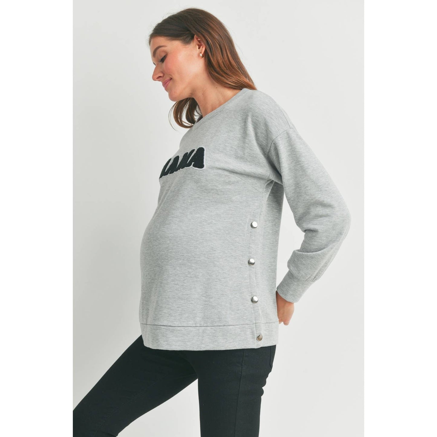 MAMA Crewneck Maternity Sweatshirt