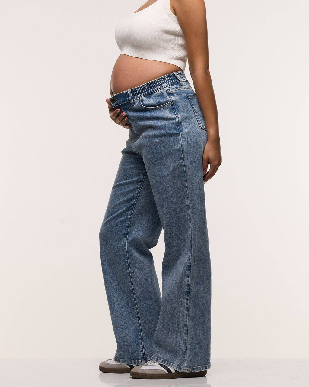 Moira Relaxed Wide Leg Maternity Jeans