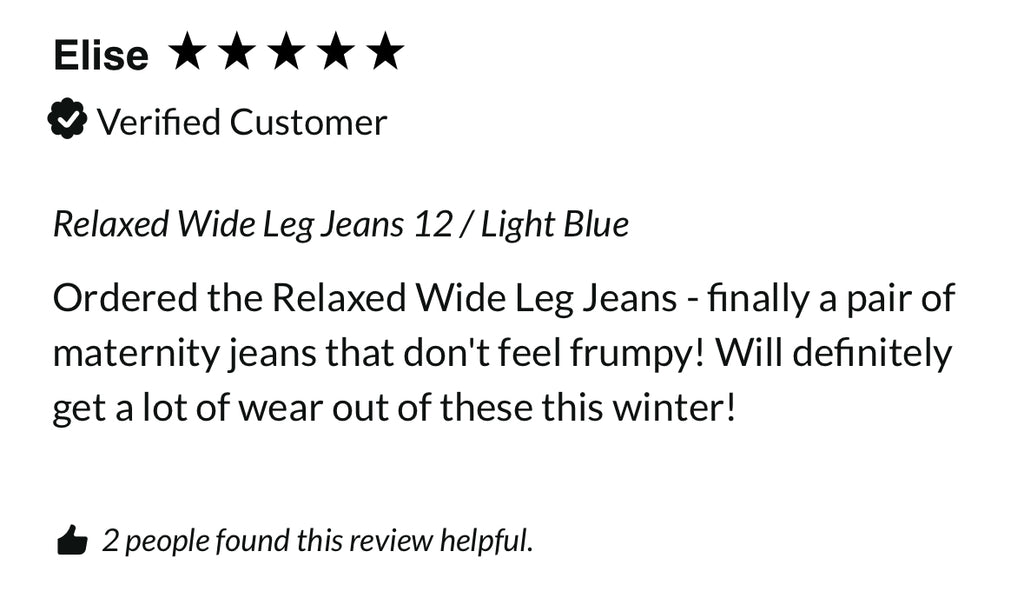 Moira Relaxed Wide Leg Maternity Jeans
