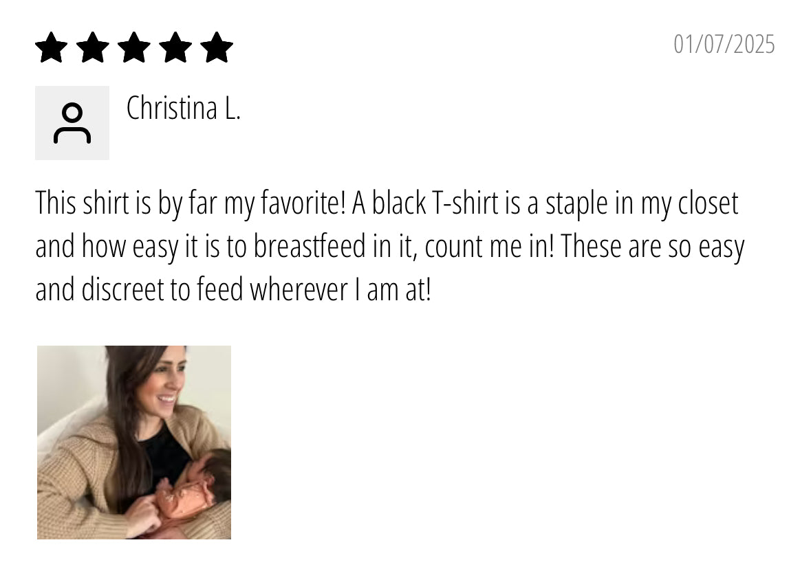 Zipper Breastfeeding T-Shirts
