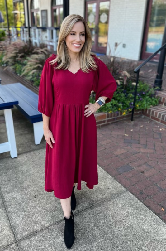 Ruby Midi-Length Nursing Dress