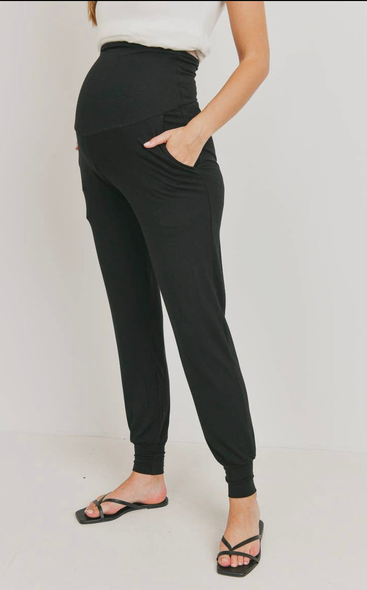 Rayon Modal Maternity Jogger Pants