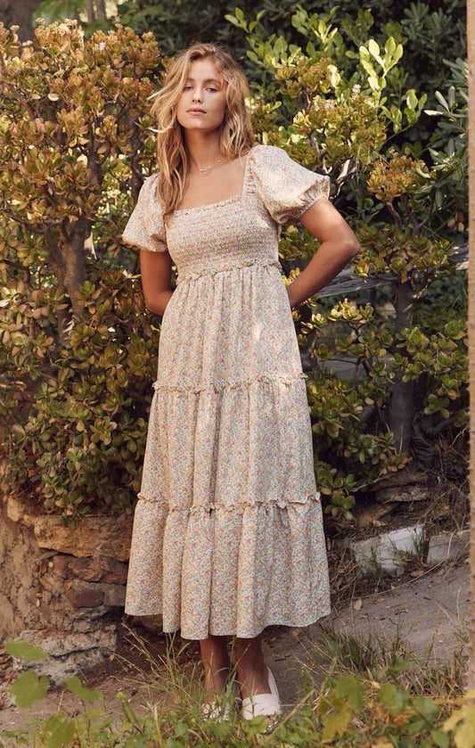 FLORA TIERED MAXI DRESS