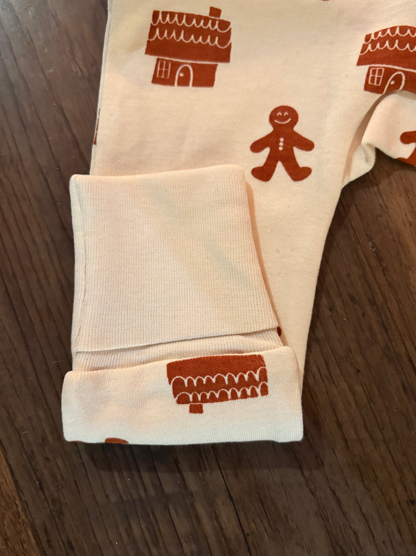 GINGERBREAD Signature Print '2-Way' Zip Romper