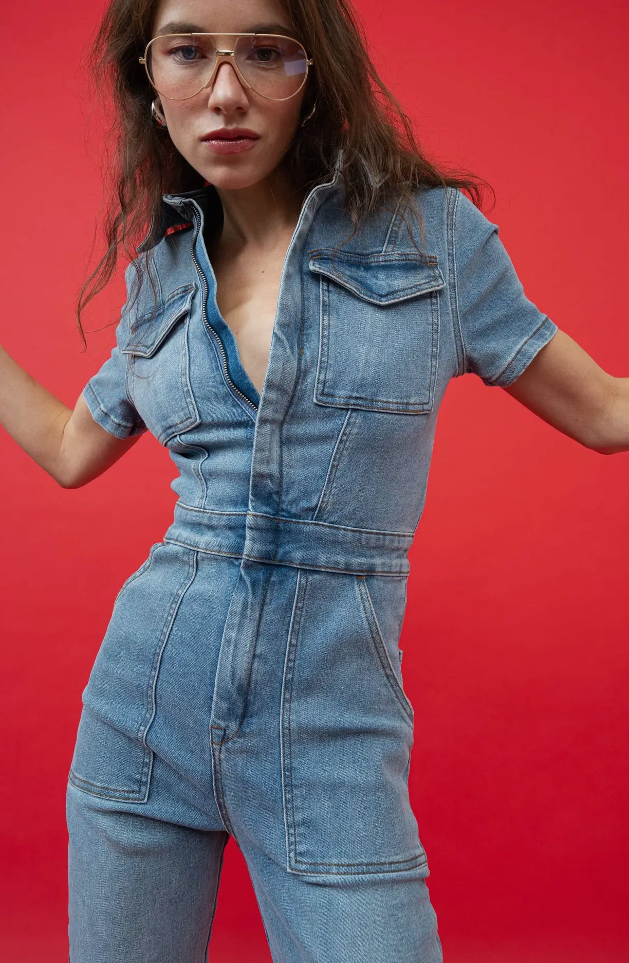 MUMS Denim Jumpsuit