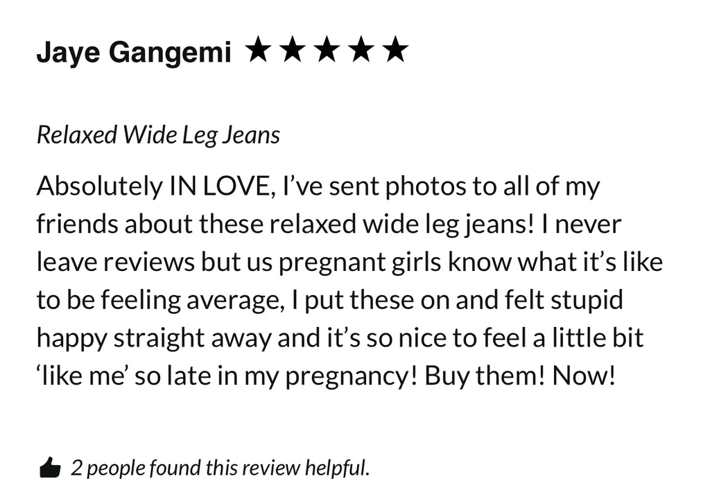 Moira Relaxed Wide Leg Maternity Jeans
