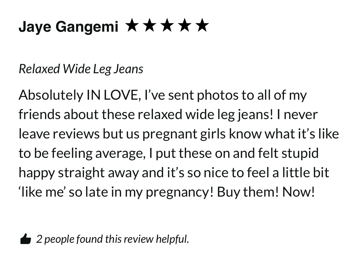 Moira Relaxed Wide Leg Maternity Jeans