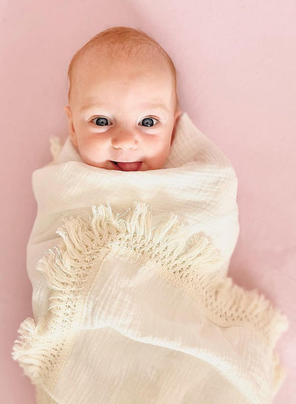 Baby Blanket with Fringe