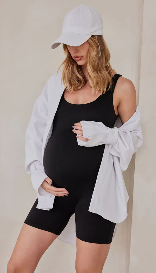 Mindy Bamboo Romper | Bump Friendly |