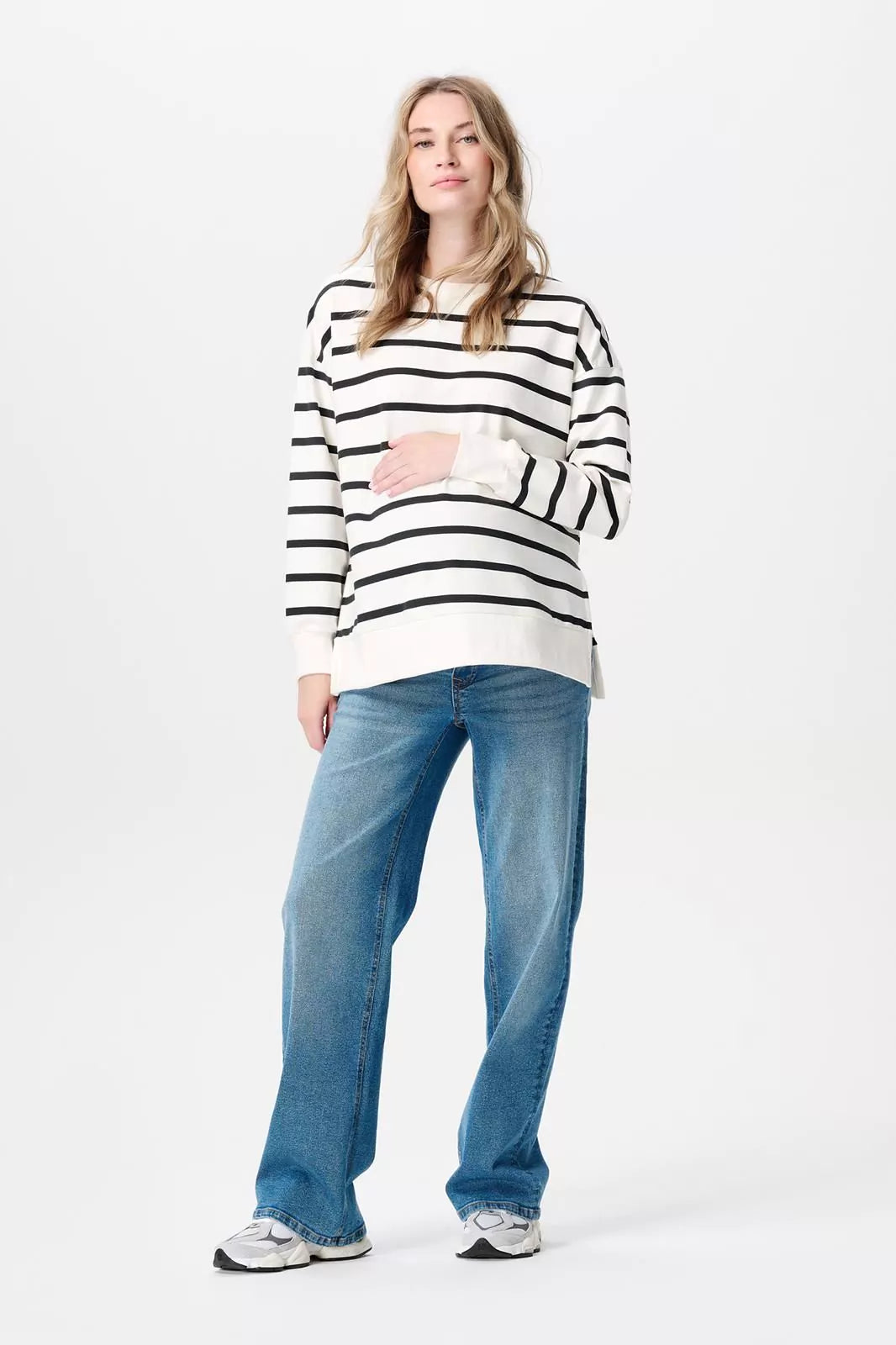 Wide Leg Maternity Denim | Vintage Blue