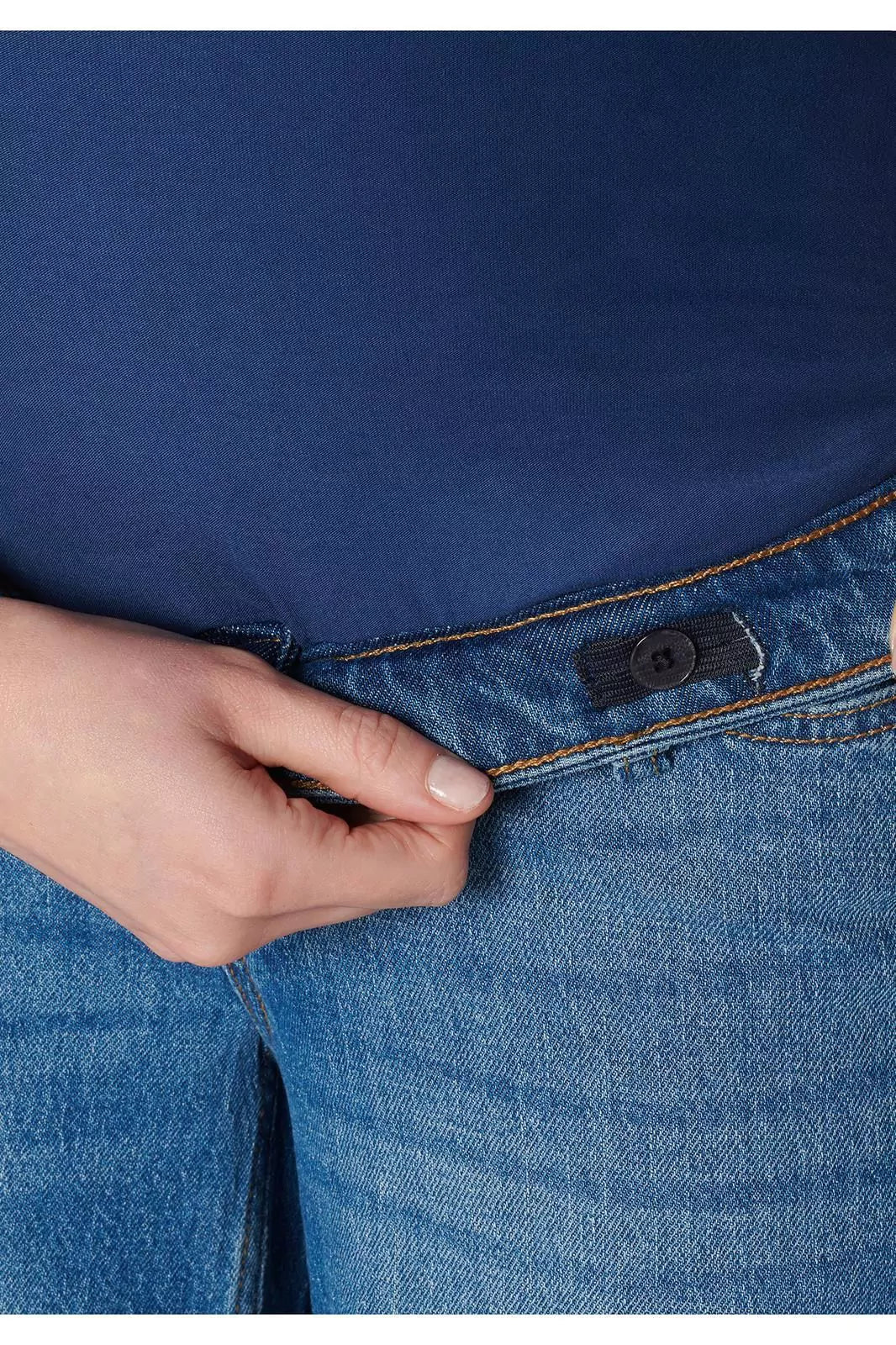 Wide Leg Maternity Denim | Vintage Blue