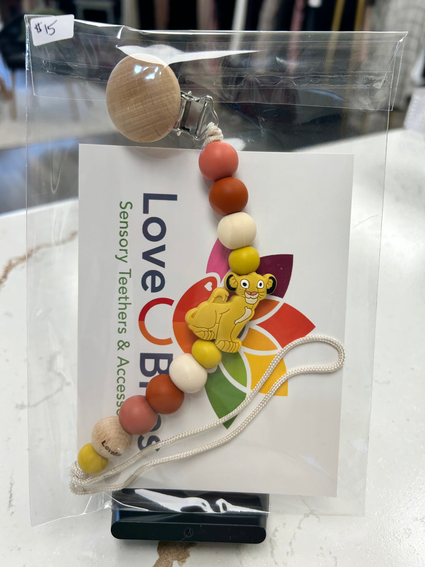 Love Bites Teether  Soother Clip