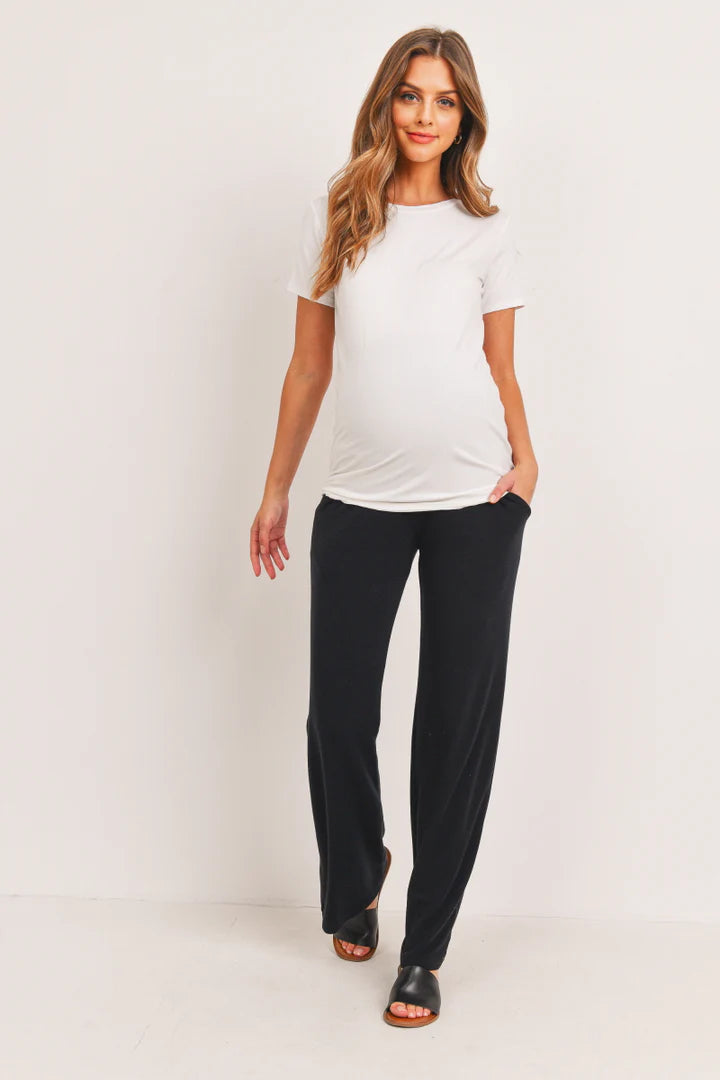 French Terry Maternity Yoga Pants