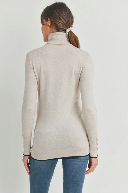 Turtle Neck Maternity Sweater