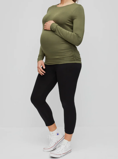 Motherhood Over Belly Basic Legging