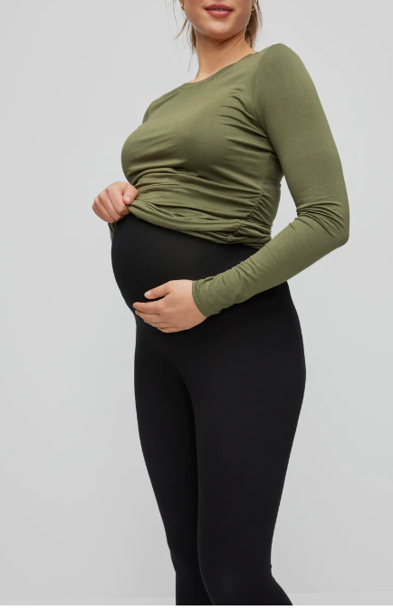 Motherhood Over Belly Basic Legging