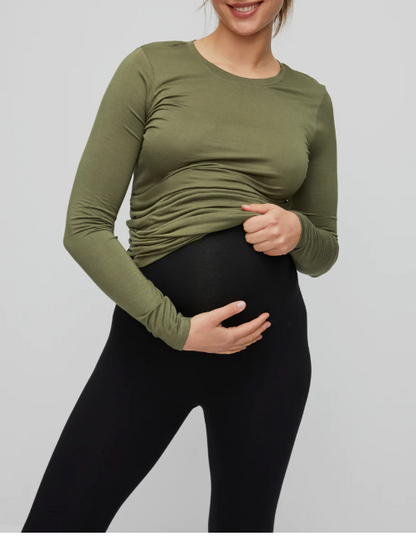 Motherhood Over Belly Basic Legging