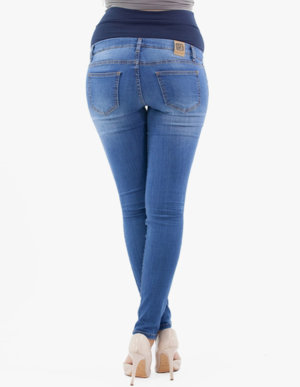 Milano Deluxe Light Wash Maternity Jeans