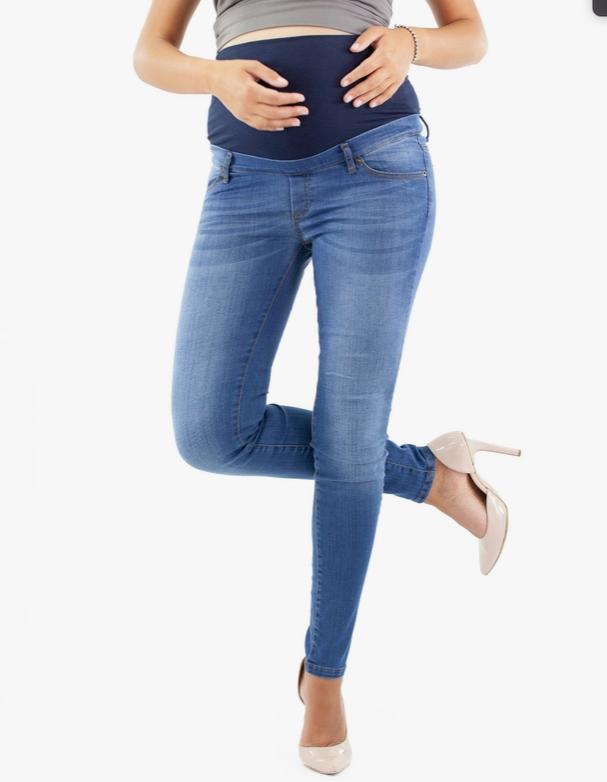 Milano Deluxe Light Wash Maternity Jeans