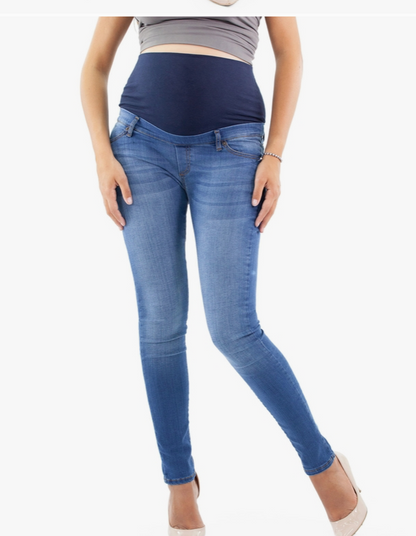 Milano Deluxe Light Wash Maternity Jeans