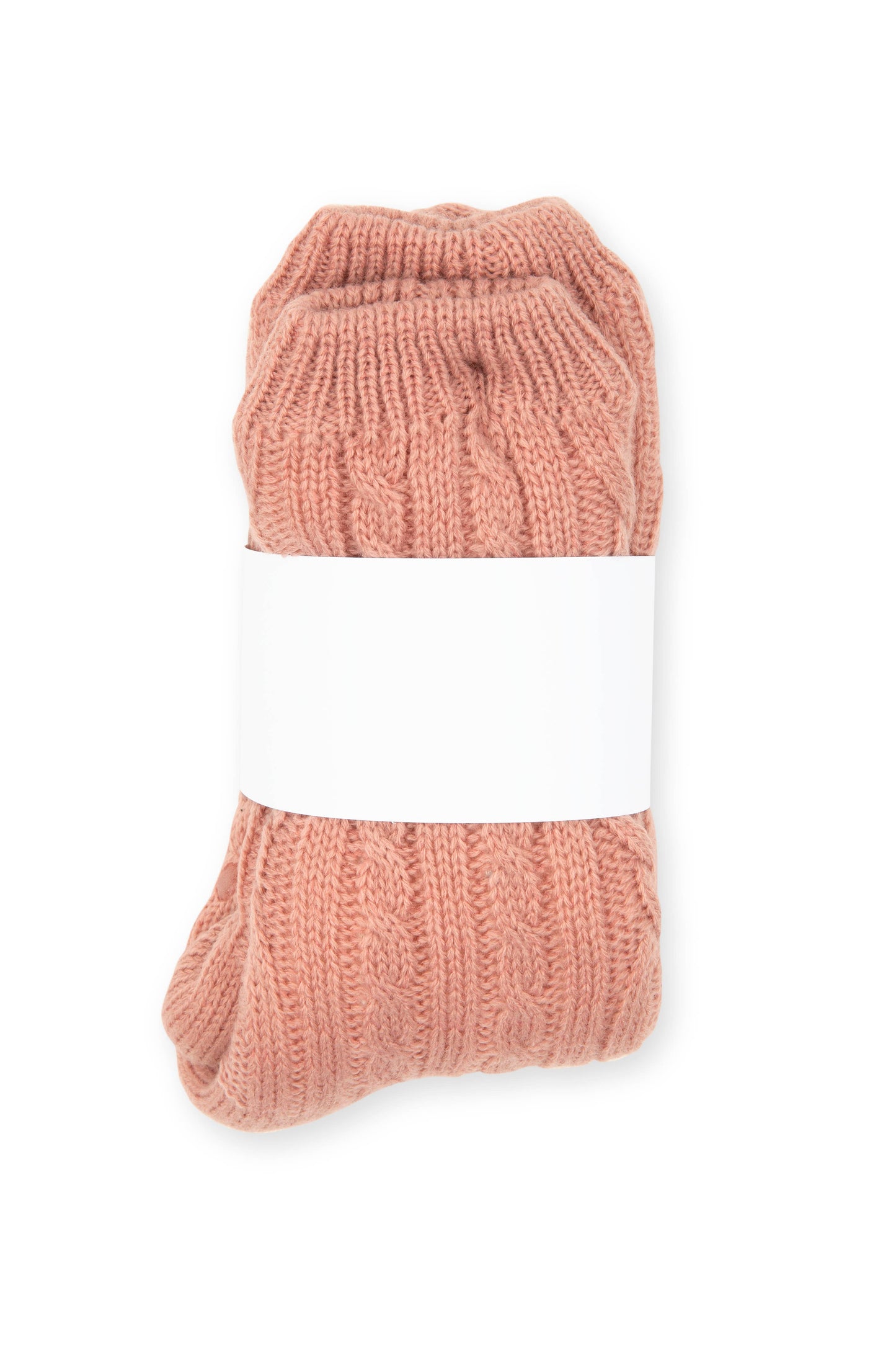 Luxe Sherpa Lined Cable Knit Slipper Socks
