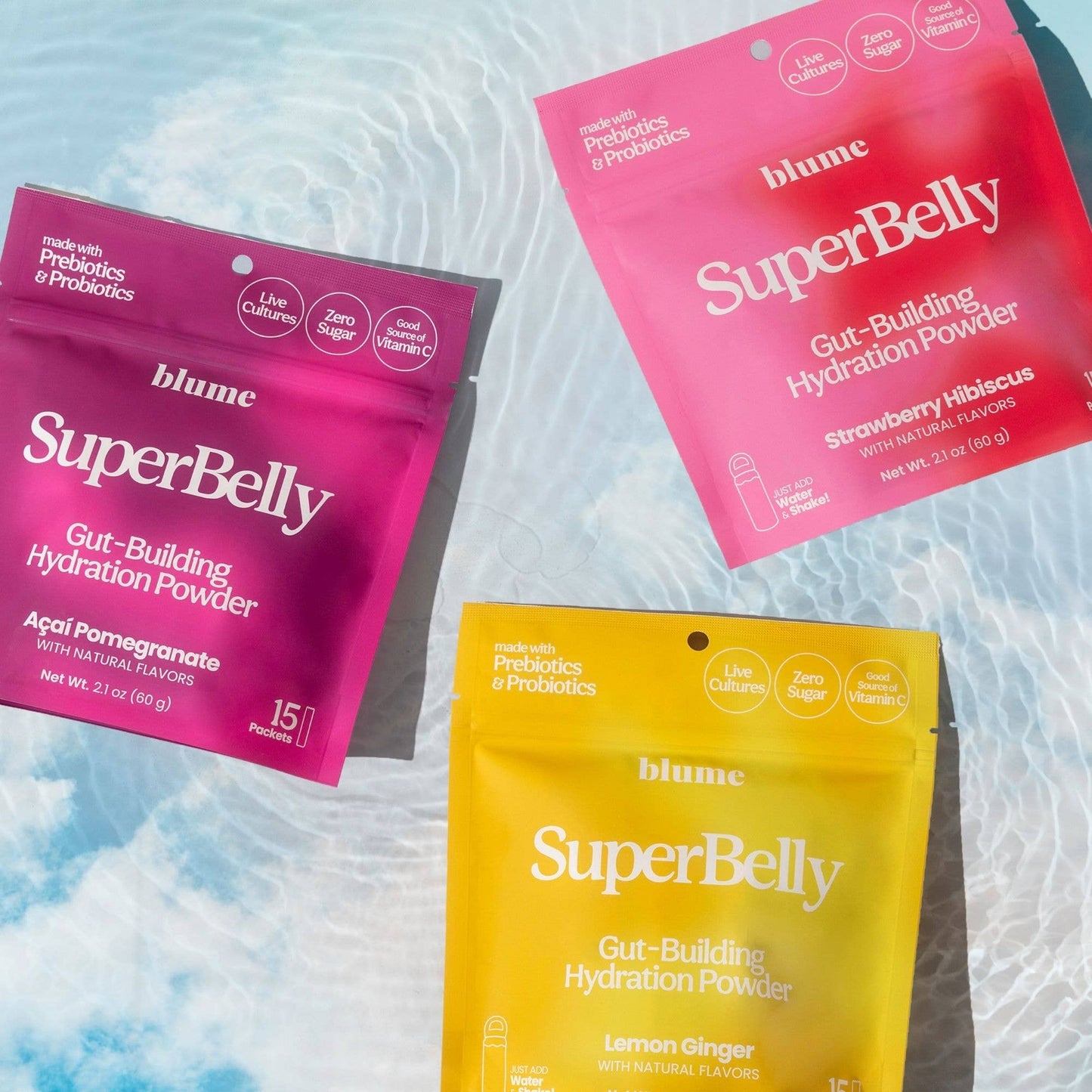 SuperBelly Hydration & Gut Mix, Strawberry Hibiscus