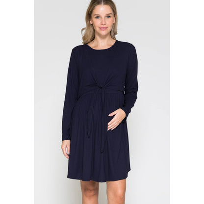 Maternity Wrap Waist Midi