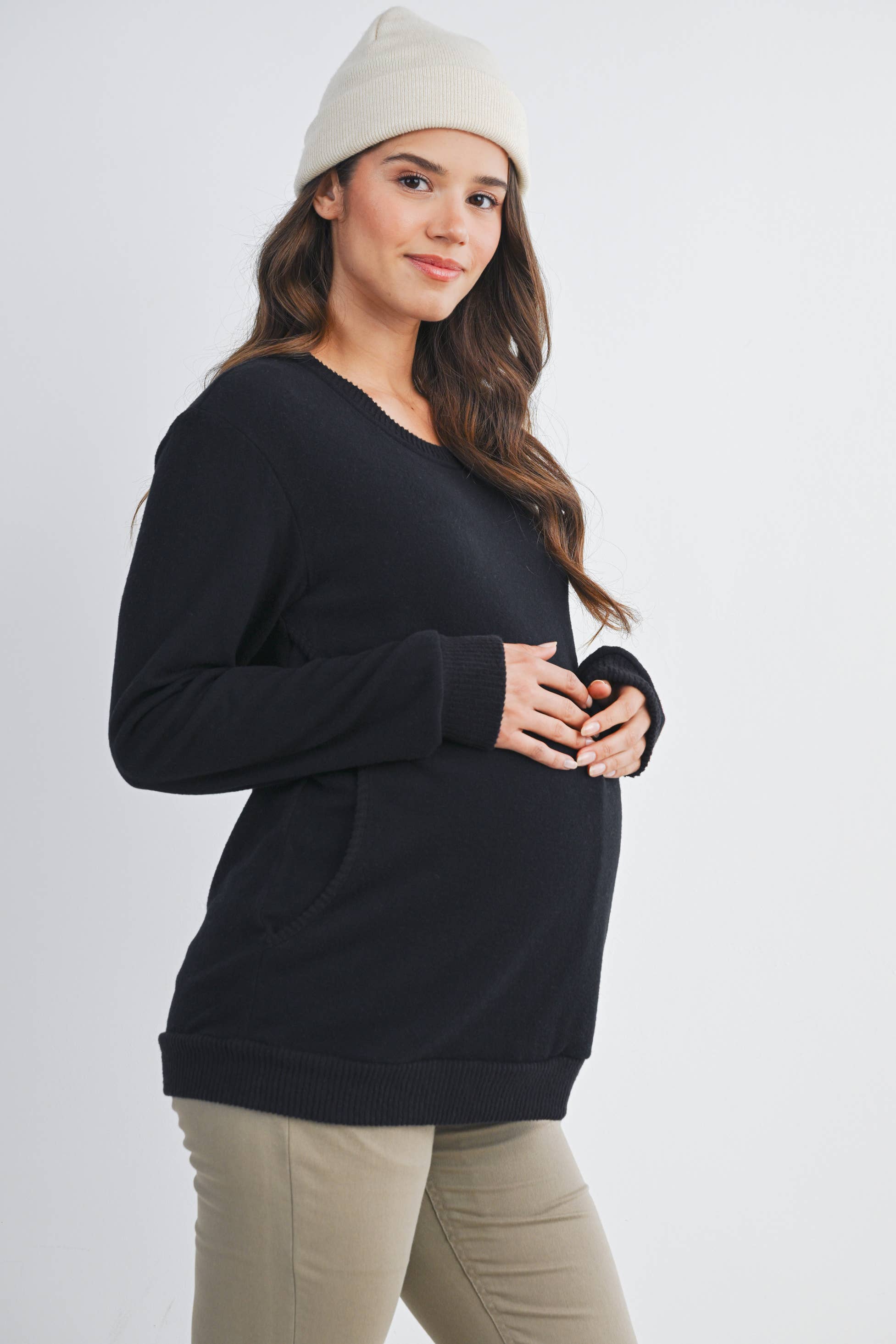 Vana  Maternity & Nursing Crewneck