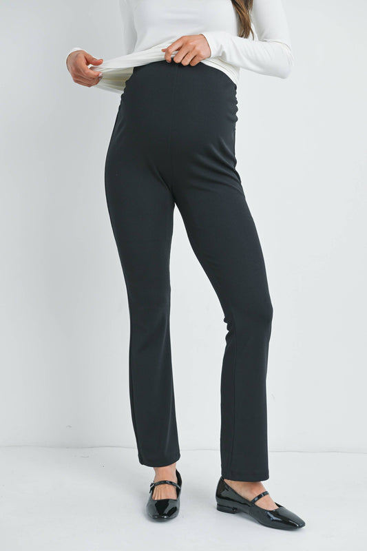 High Rise Maternity Flare Pants