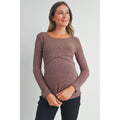 Donna Double Layer Nursing/Maternity Top