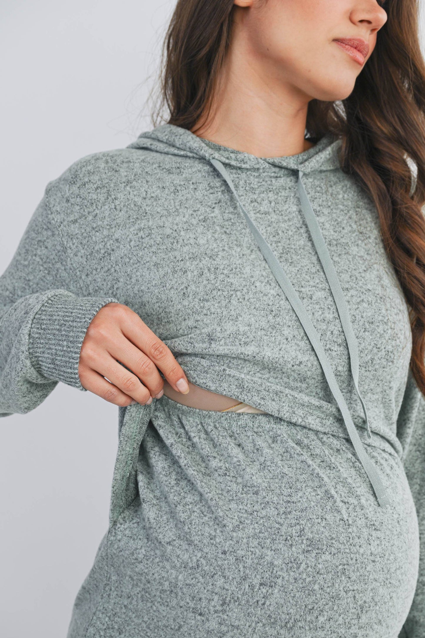 Dani Maternity & Nursing Knit Hoodie