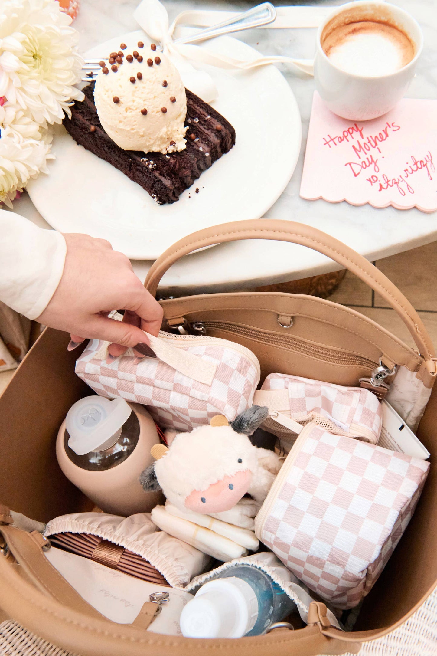 LUXE MAMA ** Chai Latte Boss Tote™
