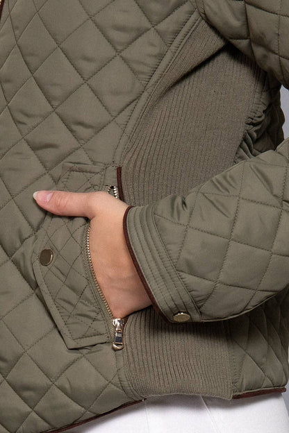 Quilted Bomber Jacket