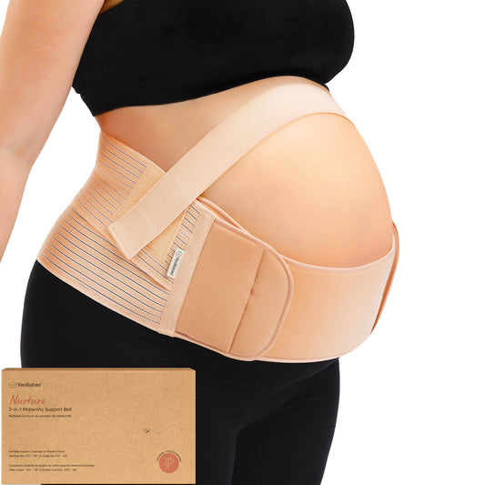 KeaBabies Nurture 2-in-1 Maternity Band (Classic Ivory)