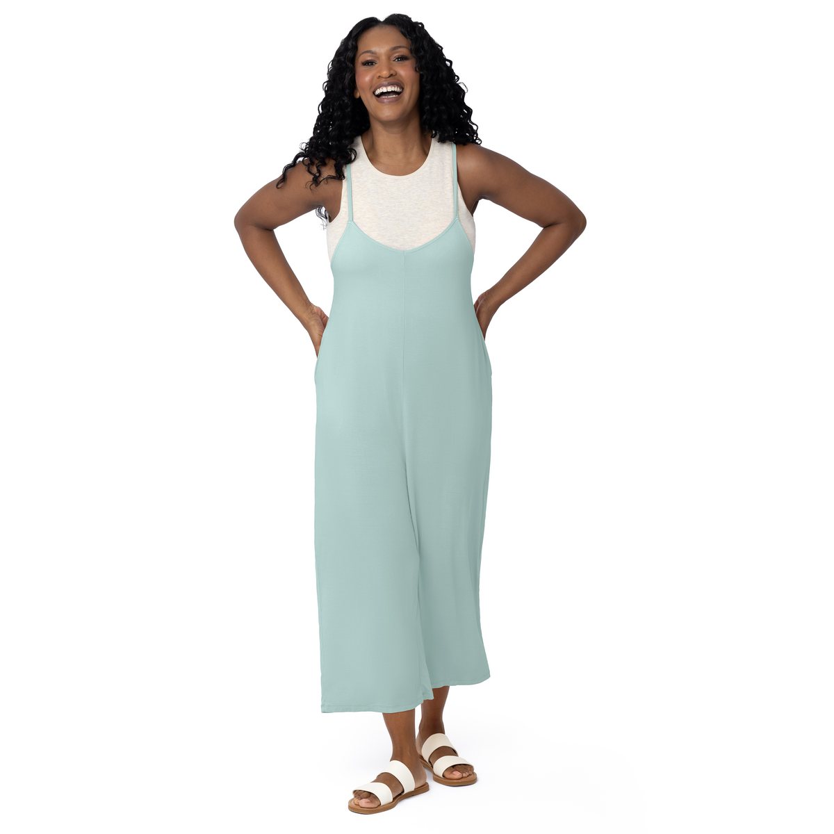 Charlie Maternity & Nursing Romper: Blue Green