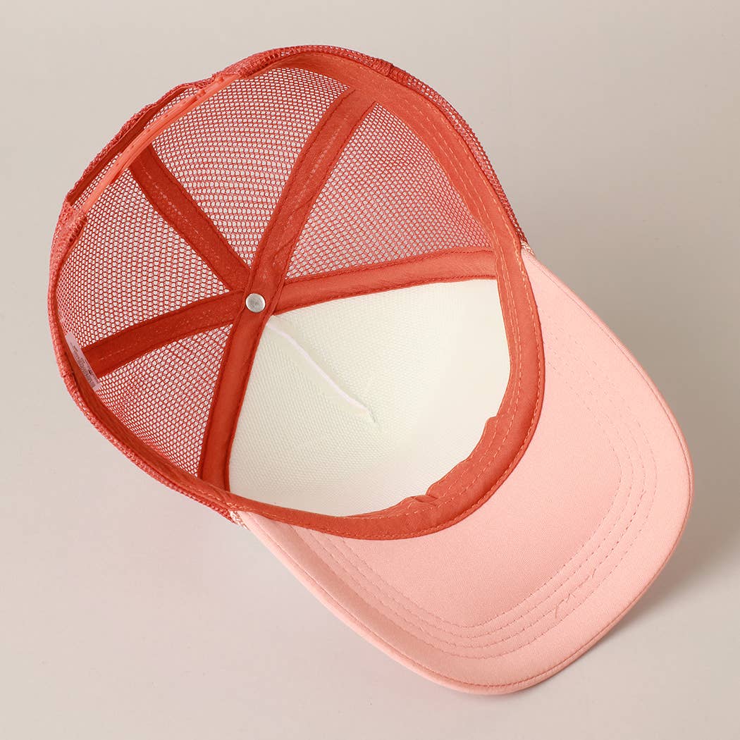 GIRL MOM Foam Trucker Hat: ONE SIZE / DUSTY ROSE