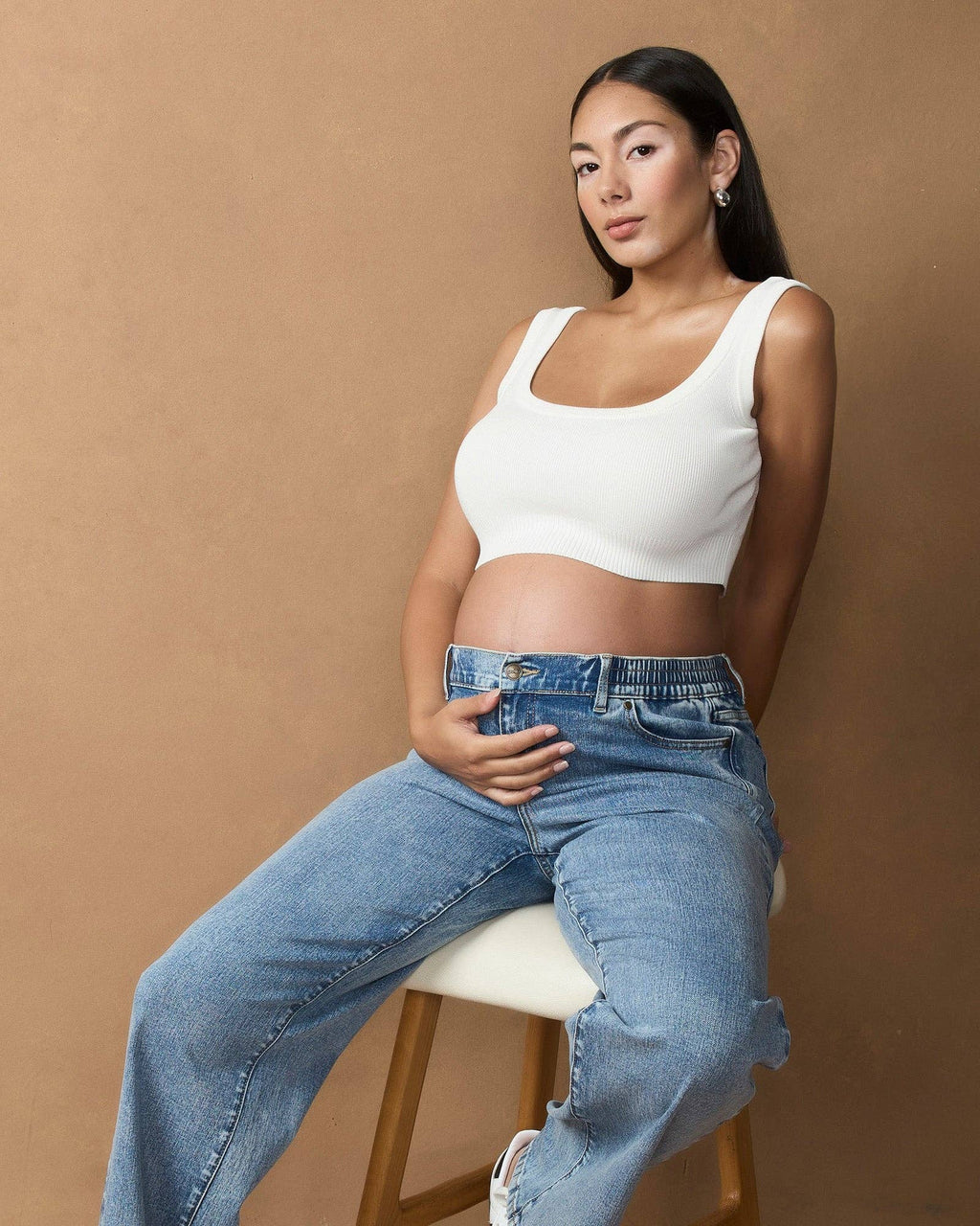Moira Relaxed Wide Leg Maternity Jeans