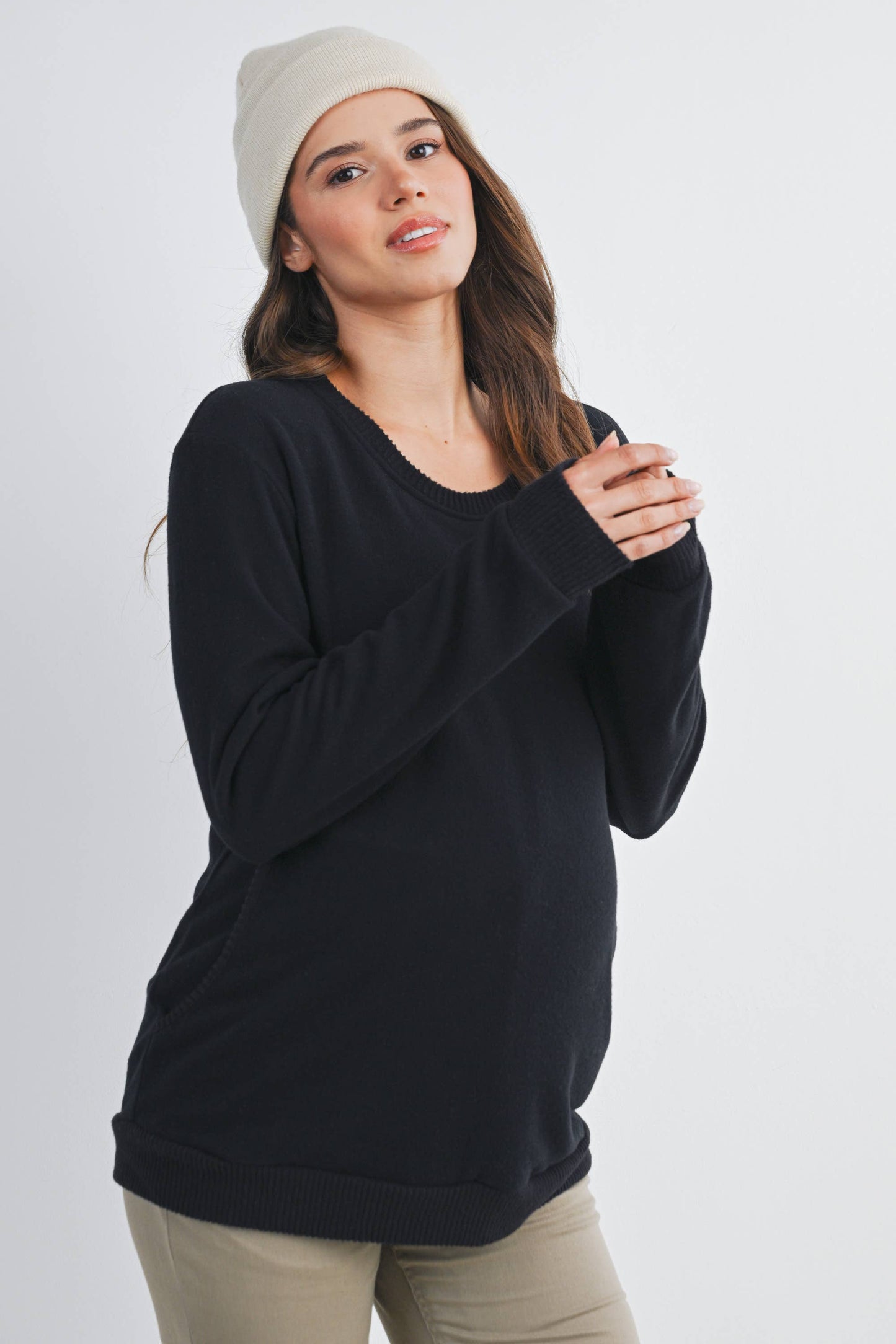 Vana  Maternity & Nursing Crewneck