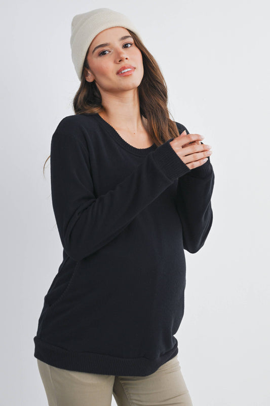 Vana  Maternity & Nursing Crewneck
