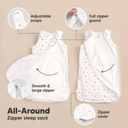 Soothe Sleep Sack, Baby Wearable Blanket: Butterflies 2 PC | MEDIUM