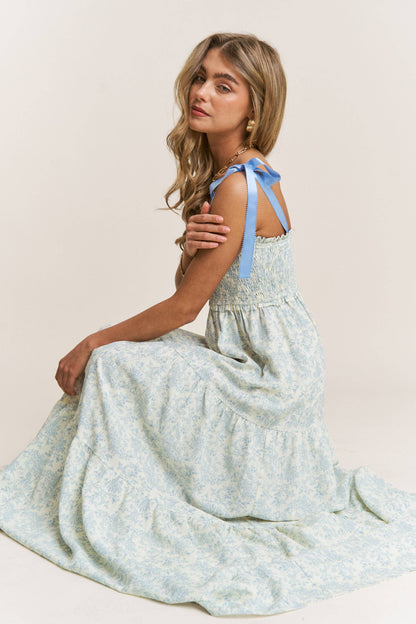 Luxe Floral Tiered Maxi Dress | Transitional