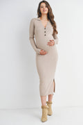 Carli Collared Midi Maternity Dress