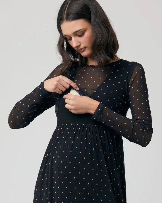 Dot Nursing Dress | Ripe Maternity