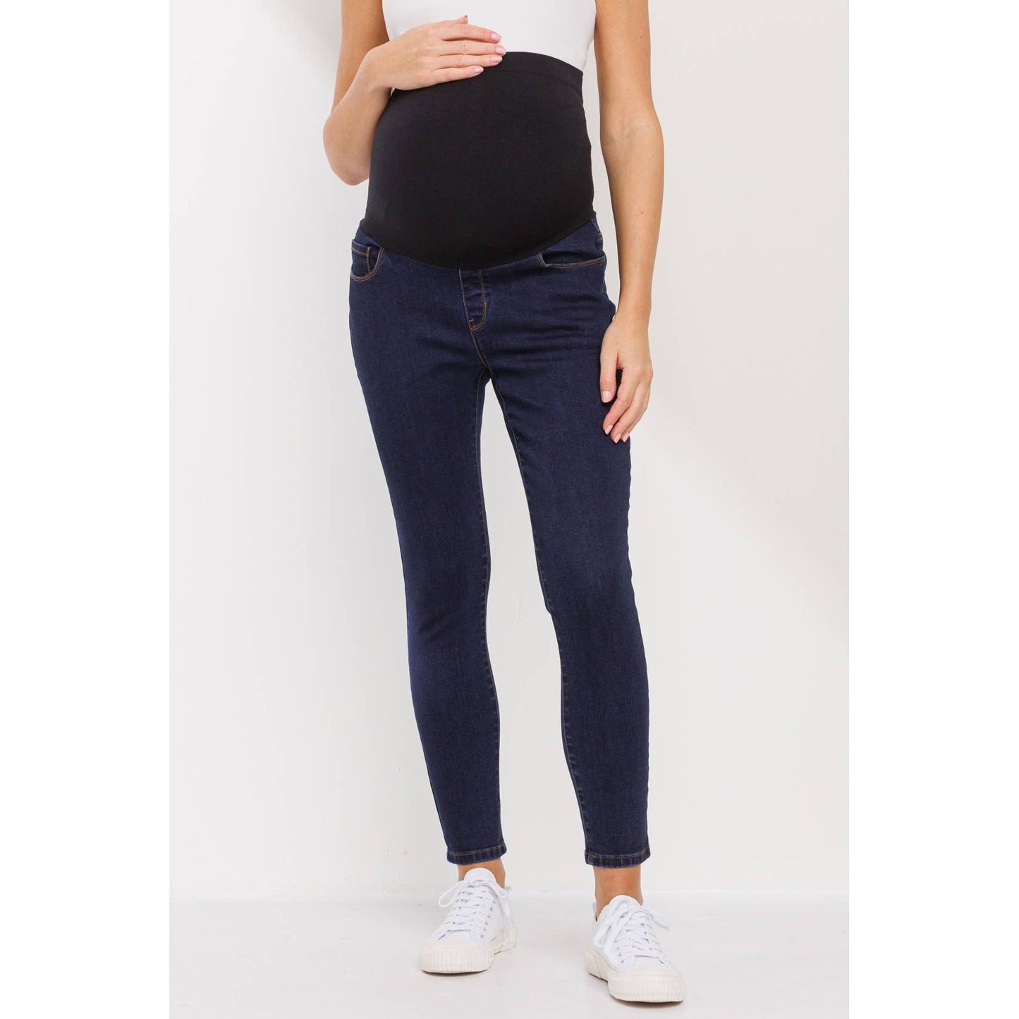 Stevie Maternity Skinny Jeans With Full Panel