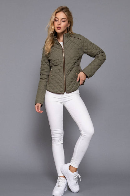 Quilted Bomber Jacket