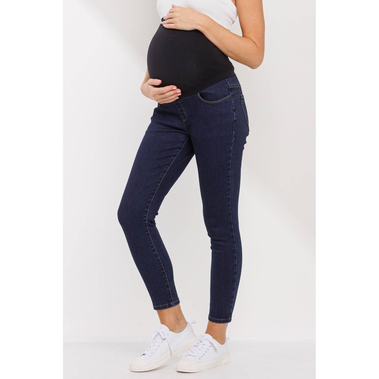 Stevie Maternity Skinny Jeans With Full Panel