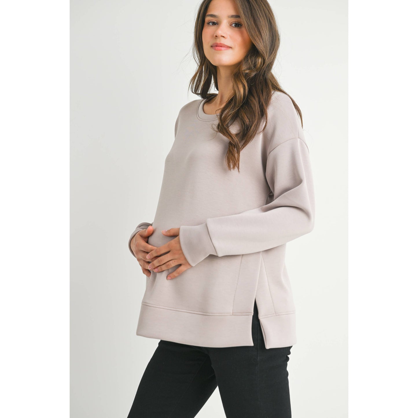 Super Soft Side Split Maternity Top