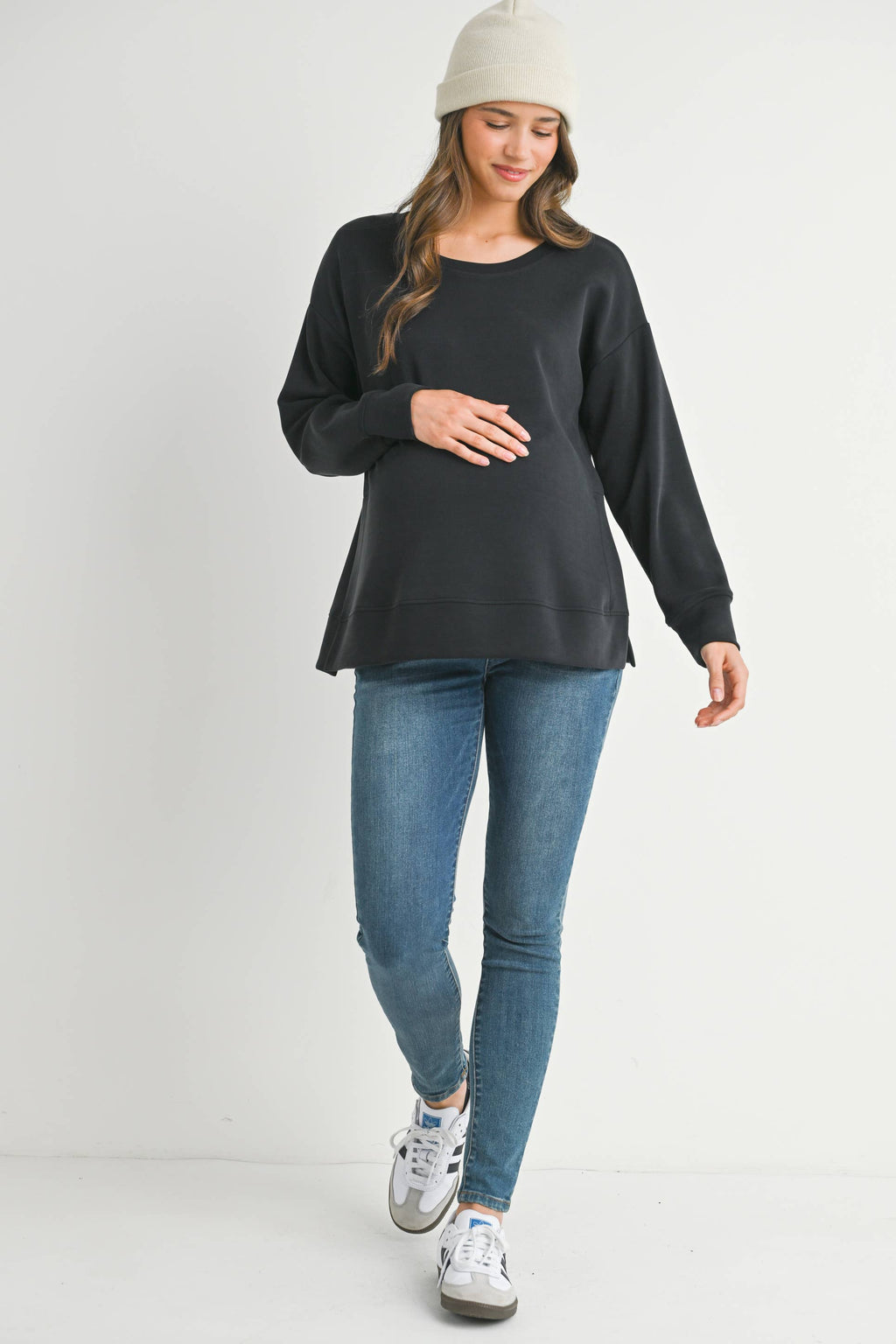 Carly maternity Crew Neck