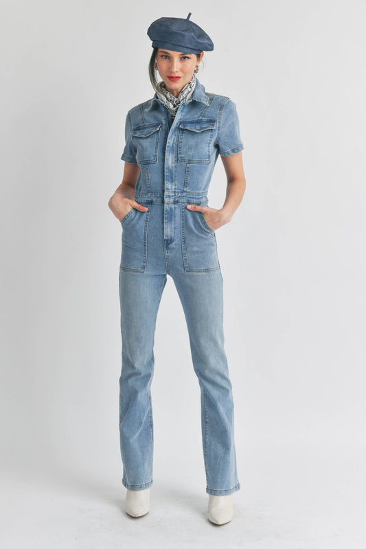 MUMS Denim Jumpsuit